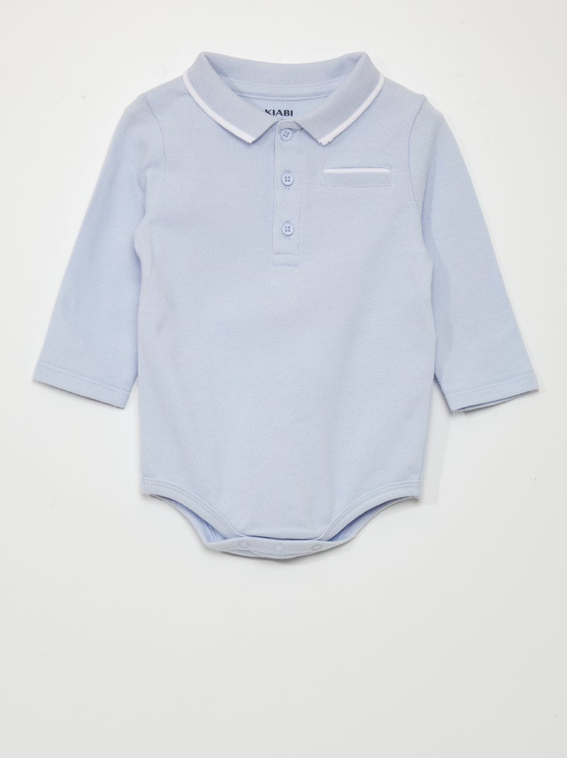 Body tipo polo AZUL - Kiabi