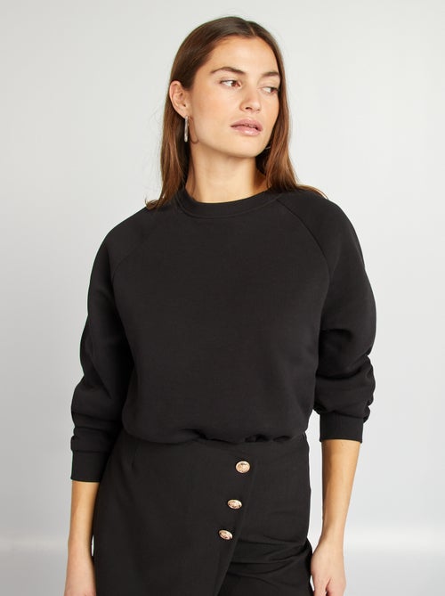 Body tipo sweatshirt em moletão - Kiabi