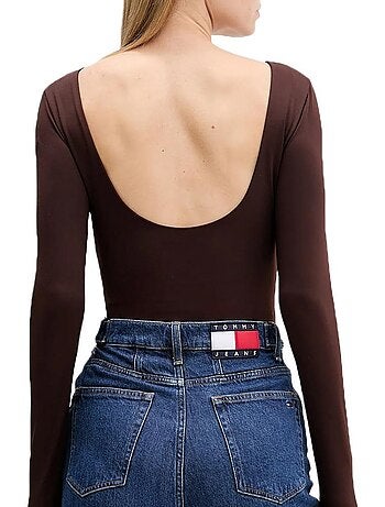 Body Tommy Hilfiger Marron Prateado para Mulher