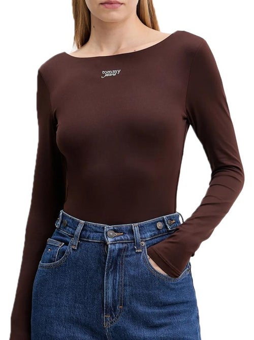 Body Tommy Hilfiger Marron Prateado para Mulher - Kiabi