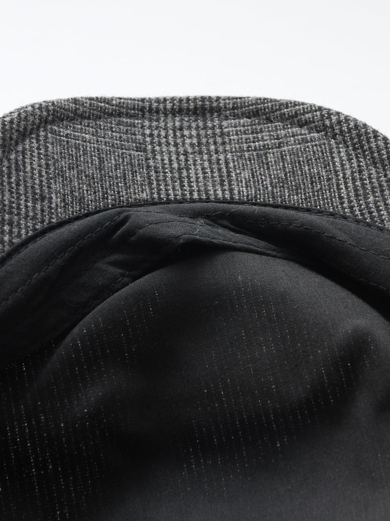 Boina gavroche aos quadrados Cinza - Kiabi