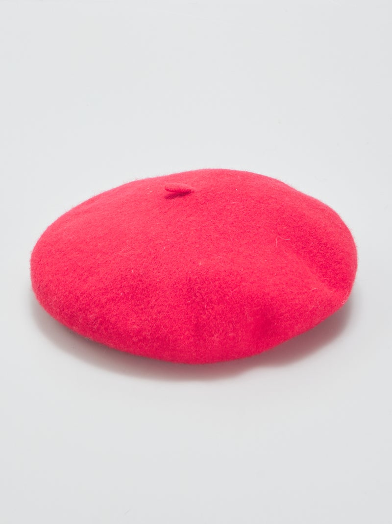 Boina quente de lã VERMELHO - Kiabi