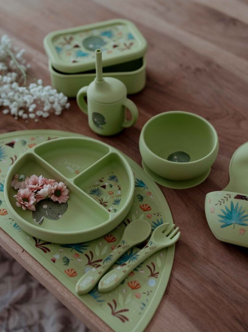 Bol para bebé em silicone | sassi junior Verde - Kiabi