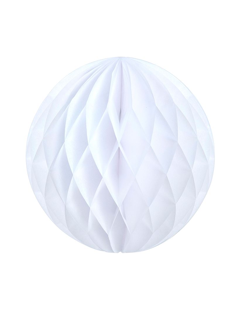 Bola de papel alveolado de 12 cm Branco - Kiabi