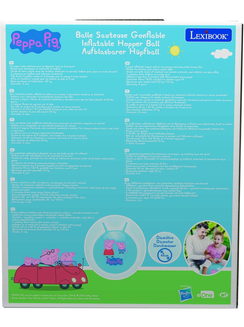 Bola insuflável peppa pig 18' / 45cm Azul - Kiabi