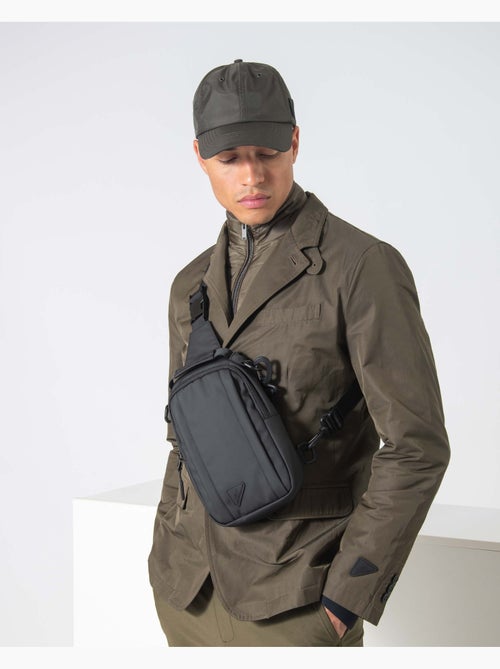 Bolsa a tiracolo 48h ajustável preto - Kiabi