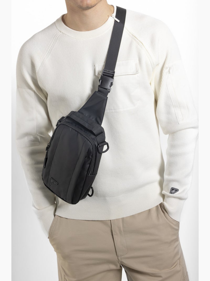 Bolsa a tiracolo 48h ajustável preto Preto - Kiabi