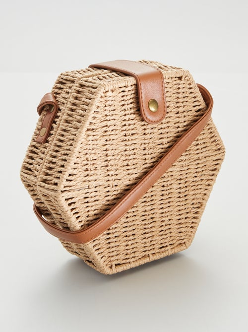 Bolsa com alça em palha - Kiabi