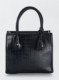 Bolsa com efeito crocodilo - Kiabi