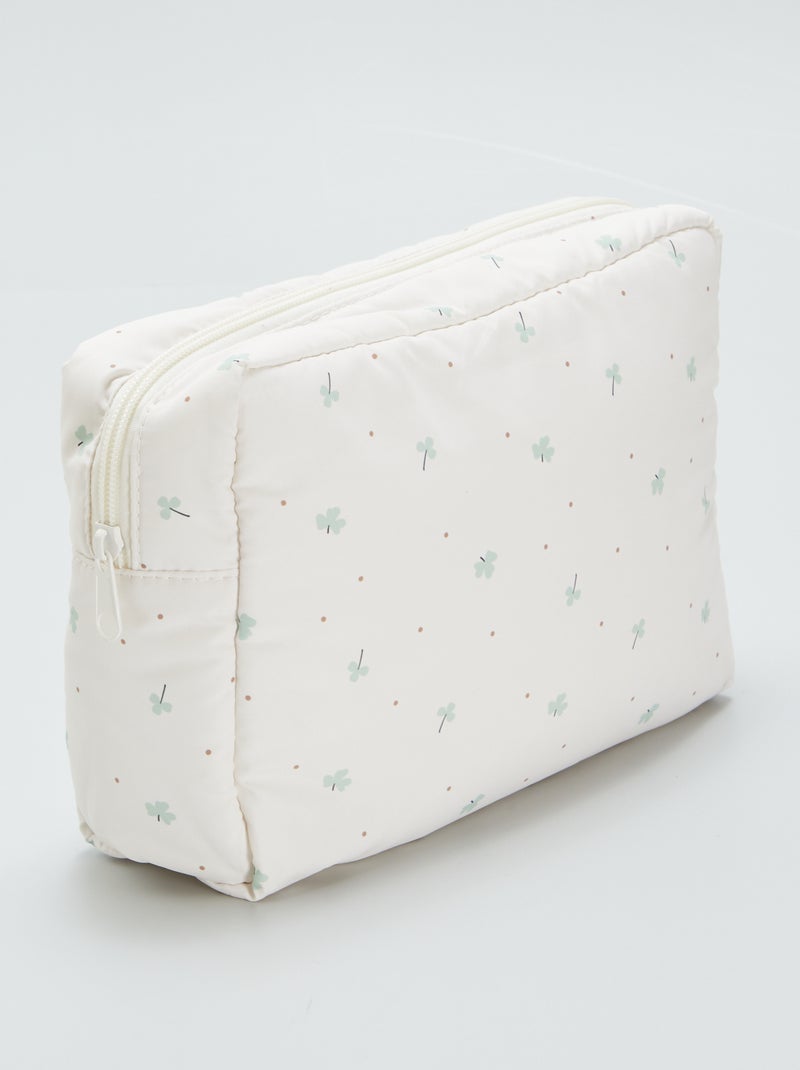 Bolsa de arrumação com estampado BRANCO - Kiabi