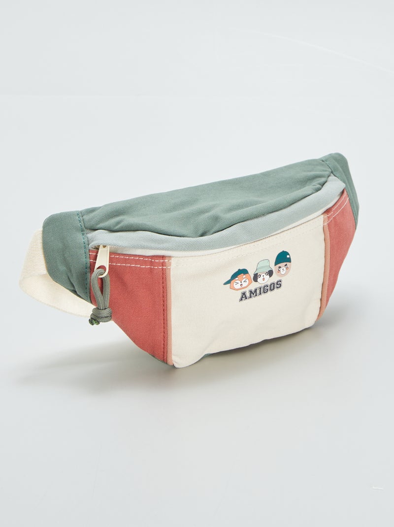 Bolsa de cintura color-block VERDE - Kiabi