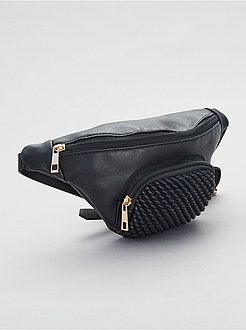 Bolsa de cintura com bolso em pele sintética - Kiabi