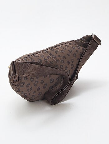 Bolsa de cintura com motivo leopardo
