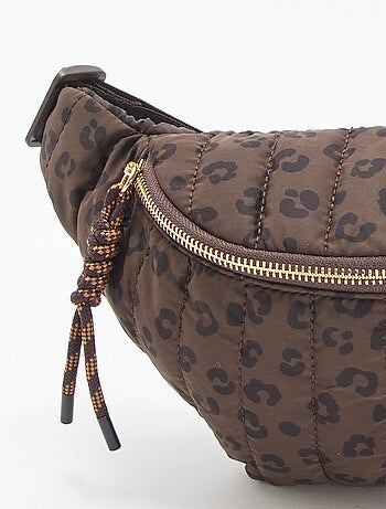 Bolsa de cintura com motivo leopardo