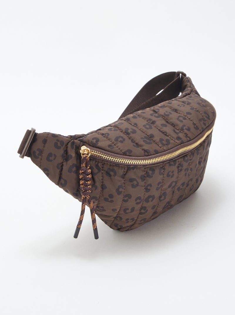 Bolsa de cintura com motivo leopardo Castanho - Kiabi