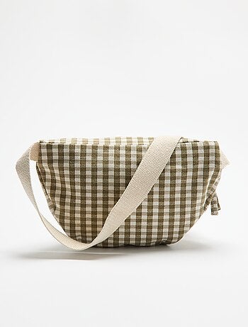 Bolsa de cintura de tecido estampado