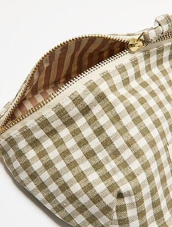 Bolsa de cintura de tecido estampado