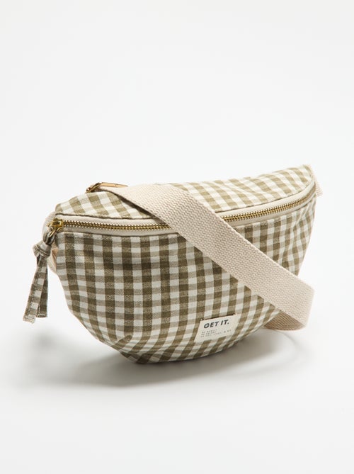 Bolsa de cintura de tecido estampado - Kiabi