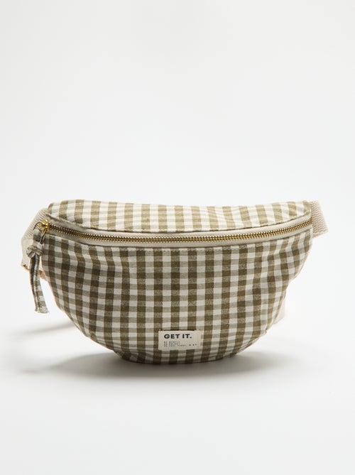 Bolsa de cintura de tecido estampado - Kiabi