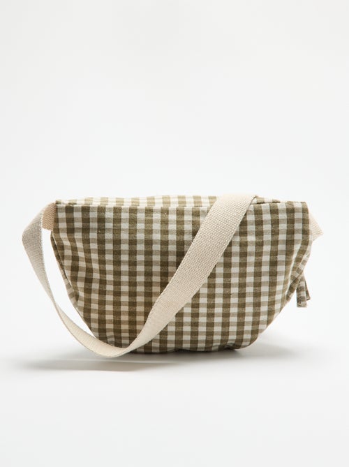 Bolsa de cintura de tecido estampado - Kiabi