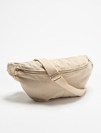 Bolsa de cintura de veludo