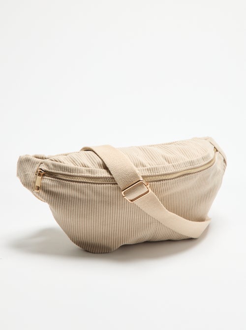 Bolsa de cintura de veludo - Kiabi