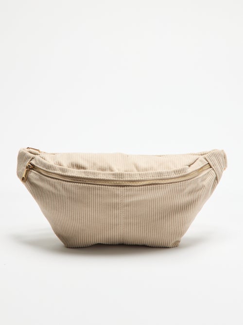 Bolsa de cintura de veludo - Kiabi