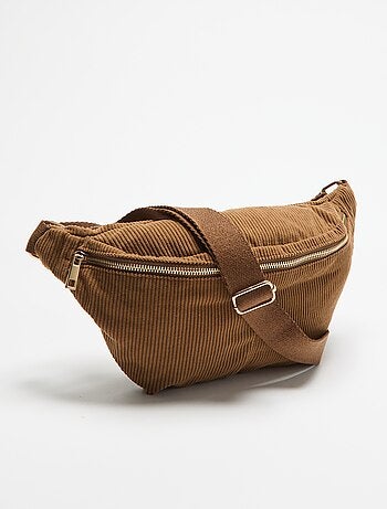 Bolsa de cintura de veludo