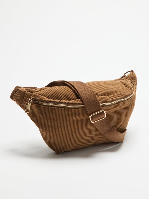Bolsa de cintura de veludo - Kiabi