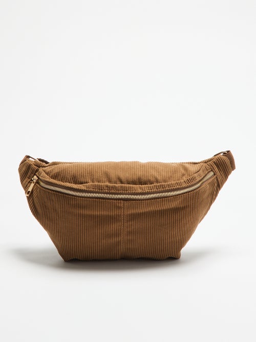 Bolsa de cintura de veludo - Kiabi