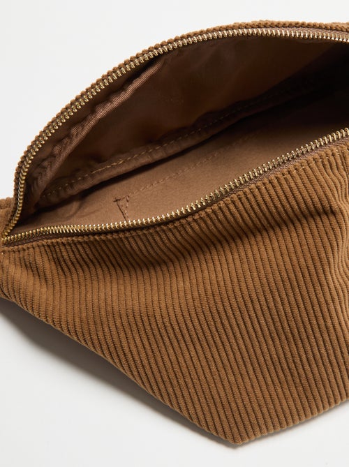 Bolsa de cintura de veludo - Kiabi
