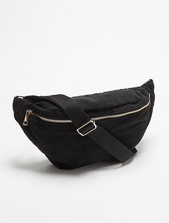 Bolsa de cintura de veludo