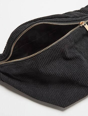 Bolsa de cintura de veludo