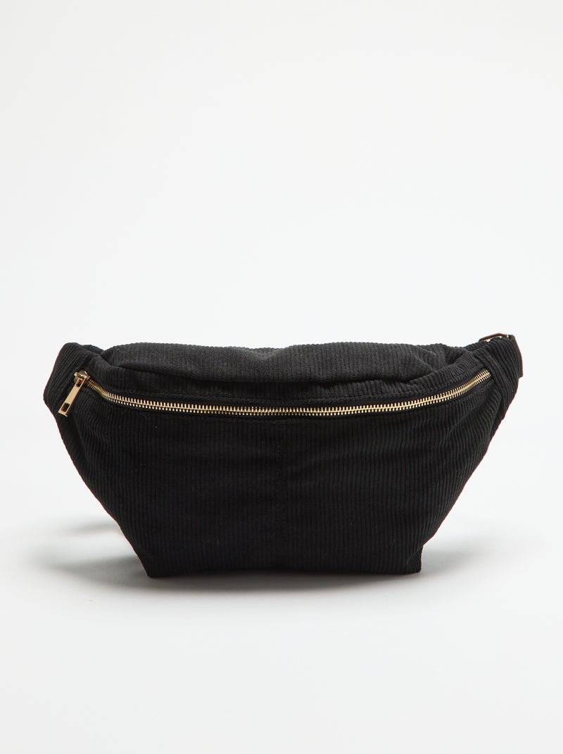 Bolsa de cintura de veludo Preto - Kiabi