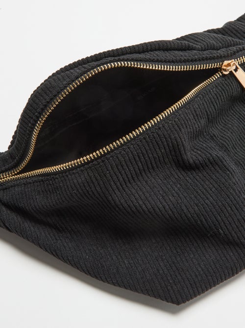 Bolsa de cintura de veludo - Kiabi