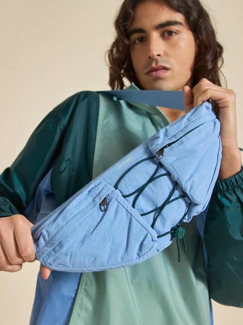 Bolsa de cintura desportiva (ekstract) com bolsos exteriores e interiores 15x40 cm - Kiabi