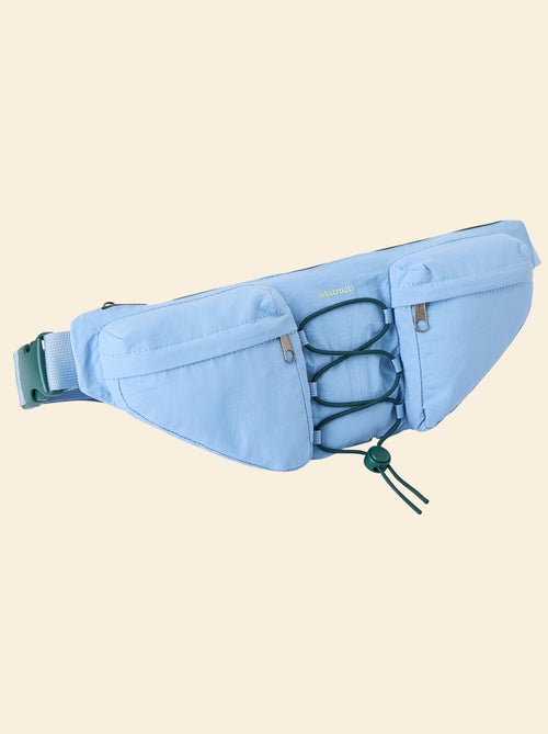 Bolsa de cintura desportiva (ekstract) com bolsos exteriores e interiores 15x40 cm - Kiabi