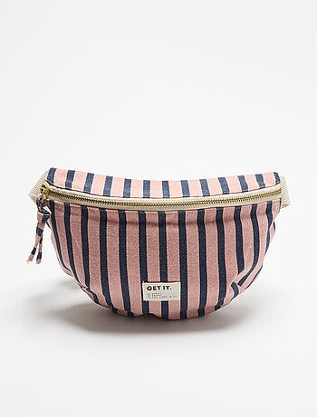 Bolsa de cintura de tecido estampado