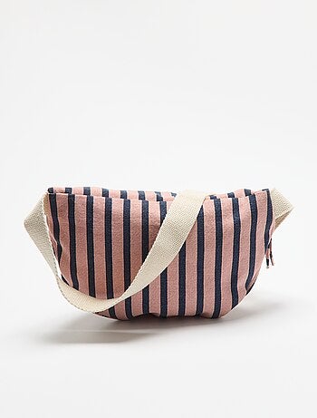 Bolsa de cintura de tecido estampado