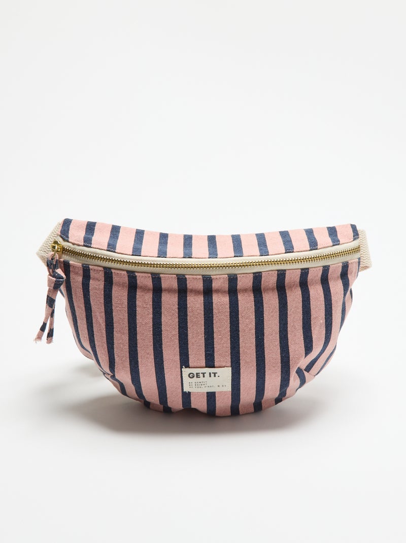 Bolsa de cintura em tecido estampada Rosa - Kiabi