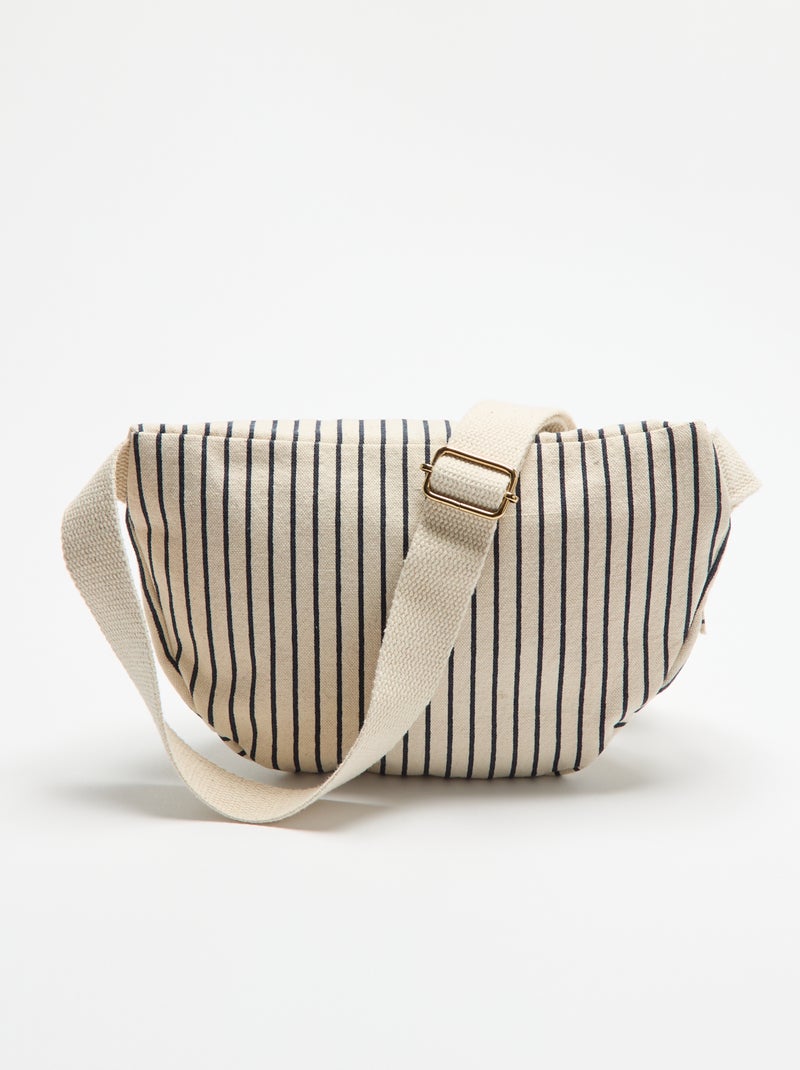 Bolsa de cintura em tecido estampado Azul - Kiabi