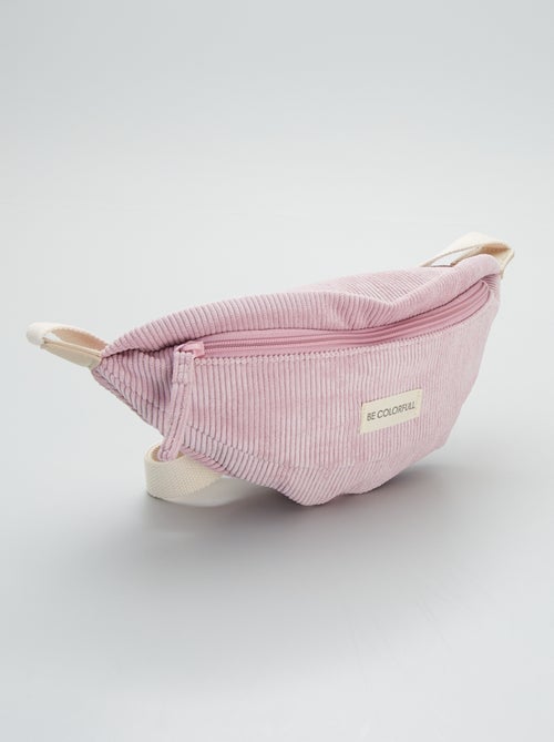 Bolsa de cintura em 'veludo' - Kiabi