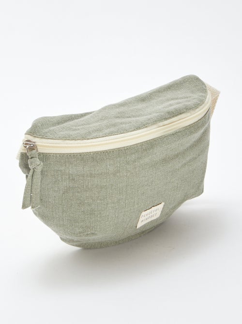 Bolsa de cintura grande com etiqueta tecida - Kiabi