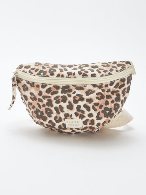 Bolsa de cintura grande com etiqueta tecida - Kiabi