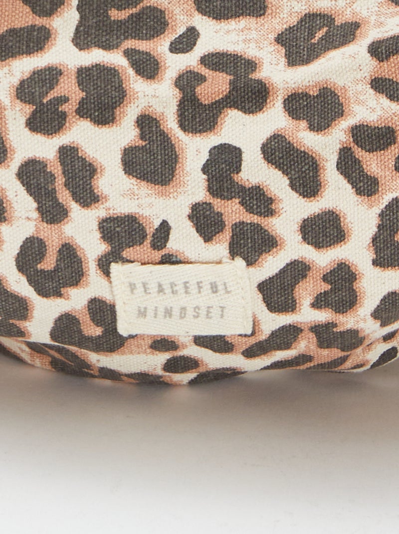 Bolsa de cintura grande com etiqueta tecida CASTANHO - Kiabi