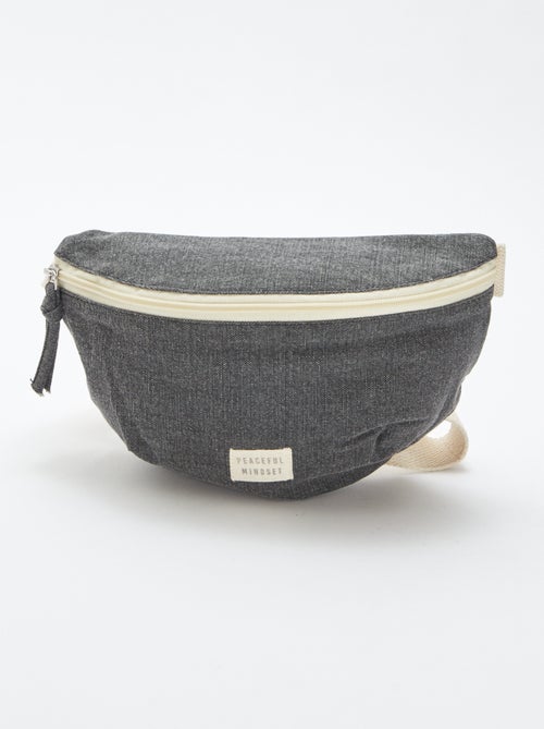 Bolsa de cintura grande com etiqueta tecida - Kiabi