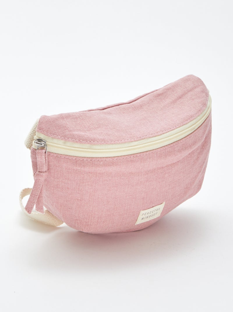 Bolsa de cintura grande com etiqueta tecida ROSA - Kiabi