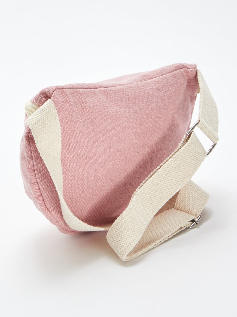 Bolsa de cintura grande com etiqueta tecida ROSA - Kiabi