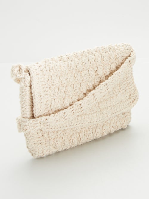 Bolsa de croché com alça - Kiabi