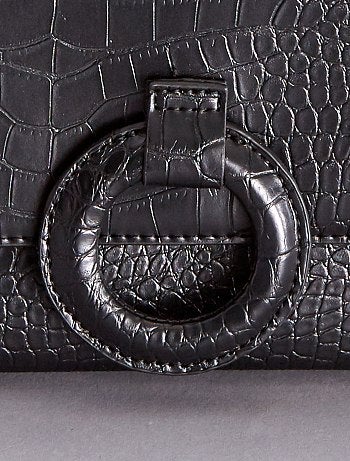 Bolsa de mão efeito 'pele de crocodilo' - Kiabi